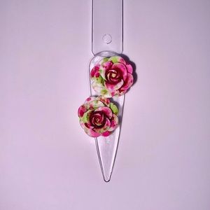 3D resin flower nail charms 🌺 10 flowers !